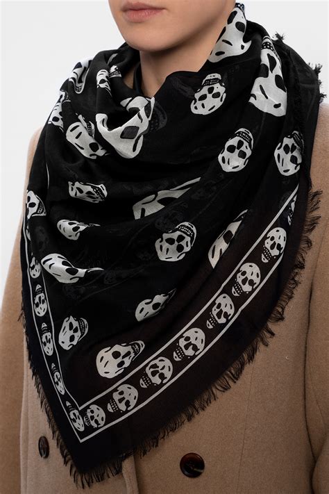 cheap alexander mcqueen scarf skull